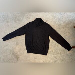 Apt 9 dark gray merino wool v-neck sweater Size M